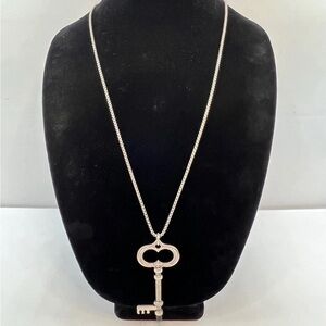 Chico's Silver Key Necklace